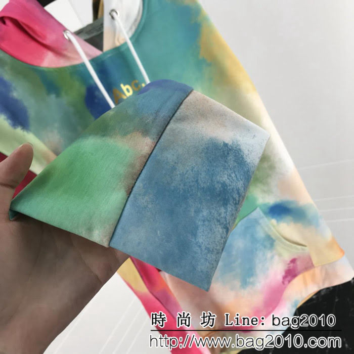 OFF-white 18ss秋冬新款 立體字母印花 渲染衛衣 情侶款 ydi1151